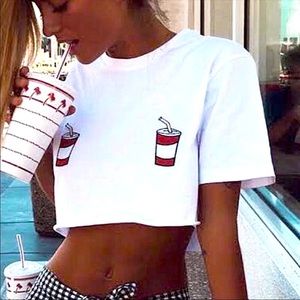 Cropped Graphic T-Shirt